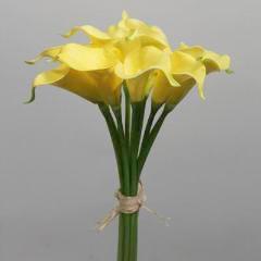 yellow real touch calla lily