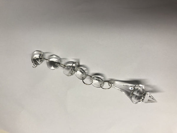 6” mdium acrylic pendant with beads - Richview Glass Wedding Supplies