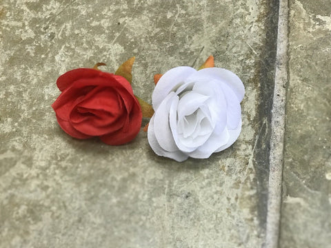 12xARTIFICIAL FLOWER HEAD WEDDING DECOR ROSE FLOWER (red)-98570743 - Viva La Rosa