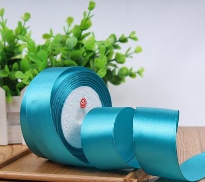 Satin ribbon roll( 3.8-4 cm/1.5" wide) (Light Blue)-C8D13AC11