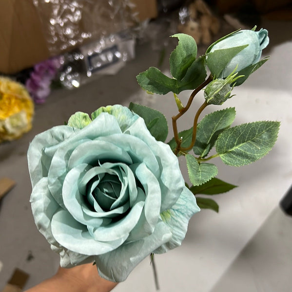 New Mint Green Candy Rose Spray