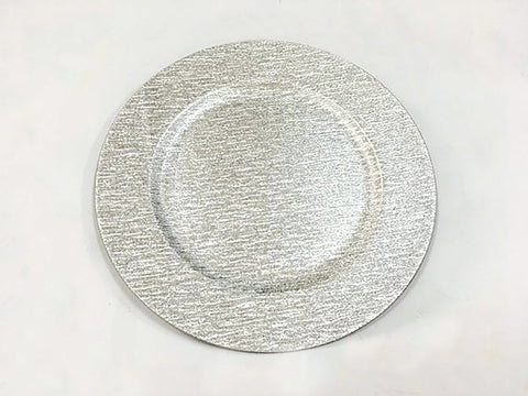13" Acrylic Charger Plate (Silver) -ACRC2 - Viva La Rosa