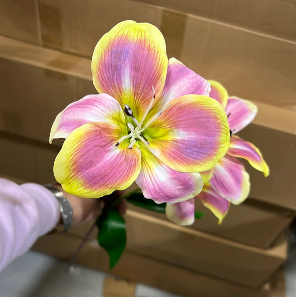 New Small Pink Stargazer Lily Artificial flowers