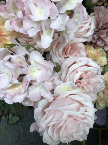 Pink puffy ROSE BUNCH