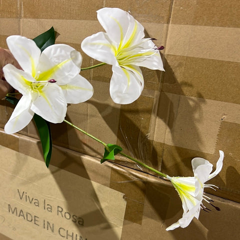 New Small White Stargazer Lily Artificial flowers