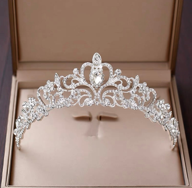 Crown Hair band Tiara Head piece bling head band 12*4.5cm