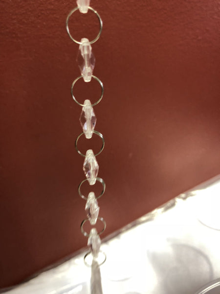 Hanging tear drop Acrylic garland - Richview Glass Wedding Supplies