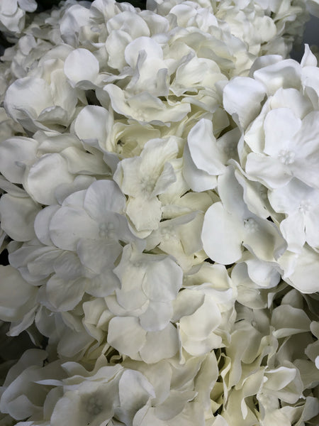 Artificial Flower Ivory/Cream Hydrangea Bunch 6 head silk - Viva La Rosa