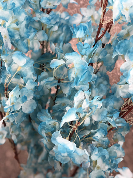 Artificial Cherry Blossom Sakura Blue wedding decoration silk fake flower - Viva La Rosa