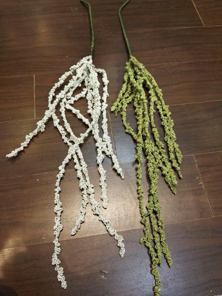Hanging White Amaranthus for Wedding home decor (Green) HAN1-3 - Richview Glass Wedding Supplies