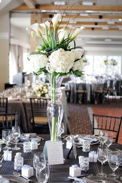 20" Elegant Ripple Vase glass vase centerpieces C924O - Richview Glass Wedding Supplies
