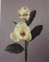 Artificial Flower Magnolia real touch floramatique SB016 37"(White) MA4 - Viva La Rosa