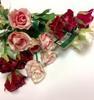 Sweetheart Mini Rose PU Material (3/bunch) Real Touch Artificial SB051 (Red)-B67E1757