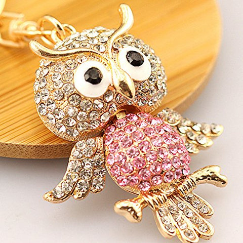 Owl Keychain accessory Rhinestone