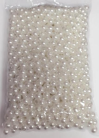 Faux Pearl Ivory or White 10mm beads (White) FAU1-1 - Viva La Rosa