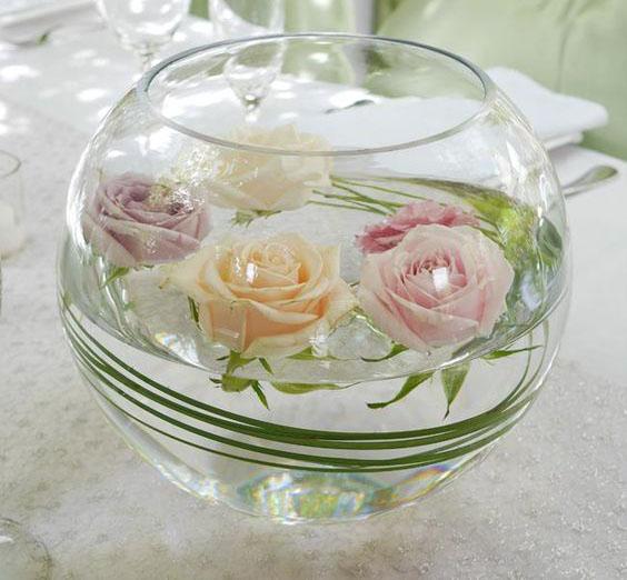 10" H Fish Bowl Vase - Richview Glass Wedding Supplies