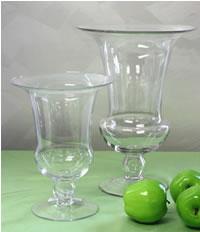 New Clear Glass Urn Vase