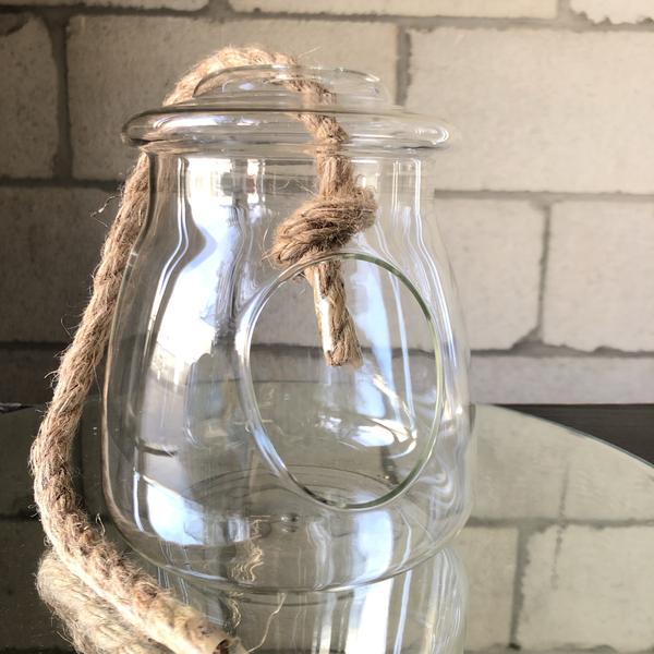 House Hanging Glass Vase 6.3”H