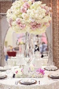 20.5“ Tall Reversible Vase wedding centrepiece -#1199/MV1449 - Viva La Rosa