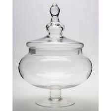 Apothecary Jar 16" Glass Vase - Viva La Rosa