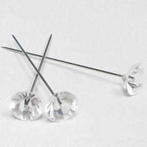 Acrylic Diamond Flower Pin - Viva La Rosa