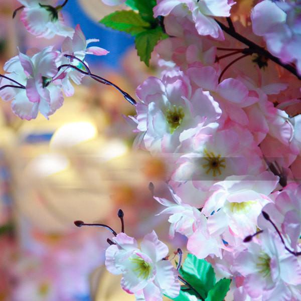 Artificial Cherry Blossom pink wedding decoration silk fake flower - Richview Glass Wedding Supplies