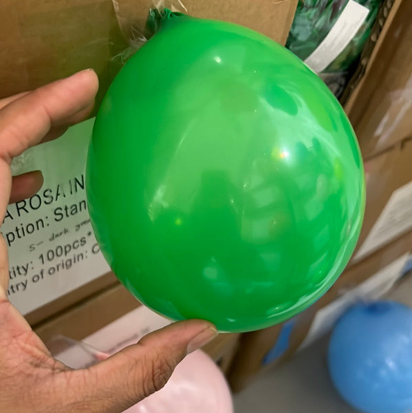 100 pcs Standard 5” Lemon green single layer balloon baby shower