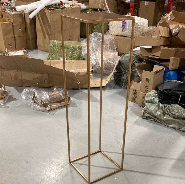 Modern Rectangular Stand Metal GOLD 40