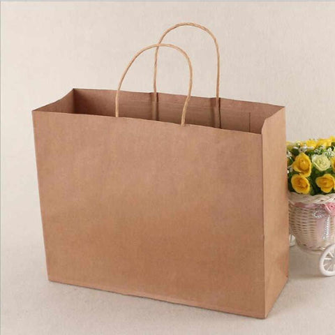 Brown paper bag horizontal (L) 16”x6”x12”H