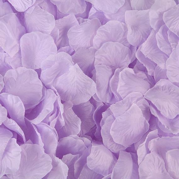Lilac light purple Silk Rose Petal