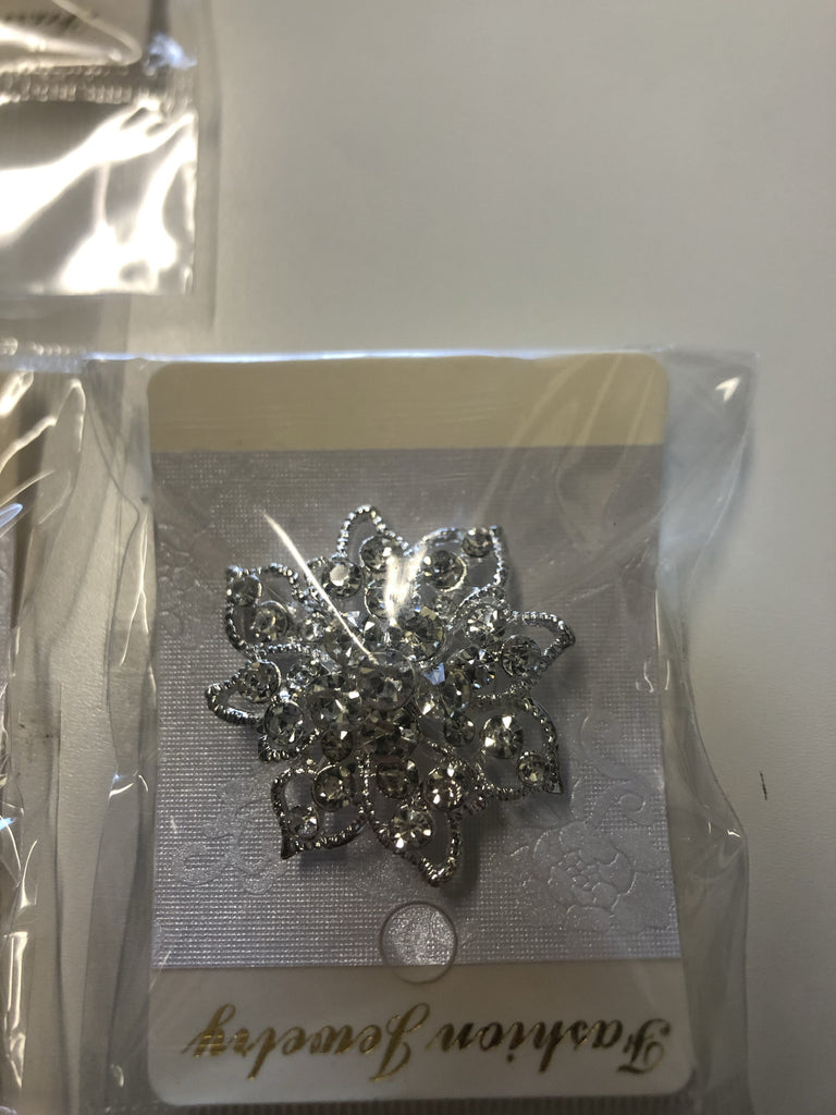Small Diamond Brooch decoration 1.5” diameter