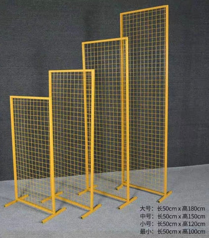 Stand with grid mesh Metal Backdrop Stand Round 2Meter tall