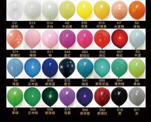 100 pcs Sage S81 10” single layer balloon baby shower