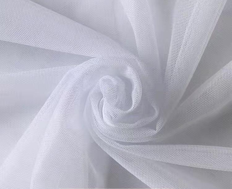 White tulle fabric per meter