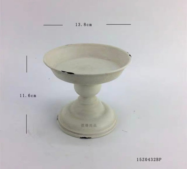 White bowl METAL vintage
