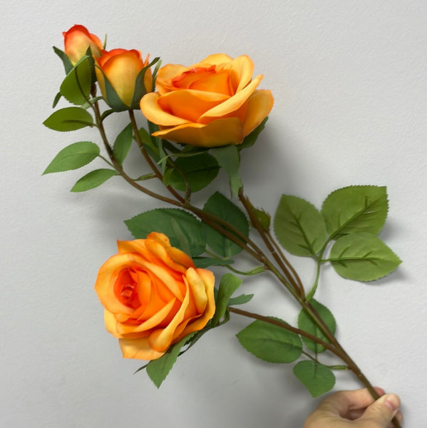 Single Rose Rococo artificial flower rose red white blue flowers โ Viva La Rosa