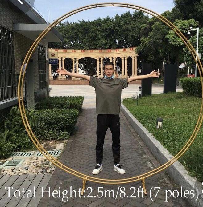 horizontal double hoop Round 2.5 meter