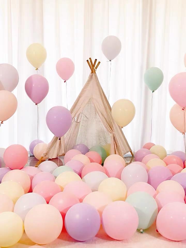 100 pcs Mix Pastel color single layer balloon baby shower