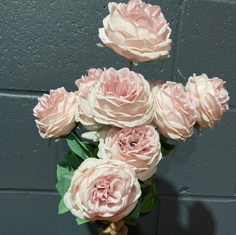 Dusty Pink Puffy ROSE BUNCH