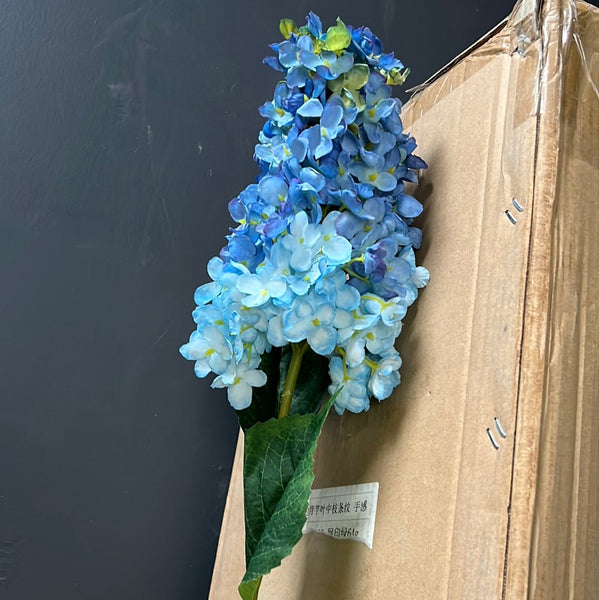 Burnt edge cone Hydrangea Single Stem spray(Blue)