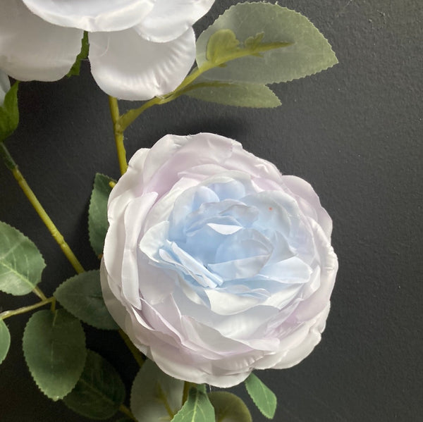 2 head Light Ice Blue Puffy Rose Spray โ Viva La Rosa
