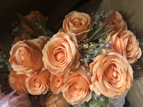 Orange ROSE BUNCH With fillers