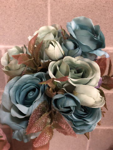 New fall color blue Roses Artificial Flower R182
