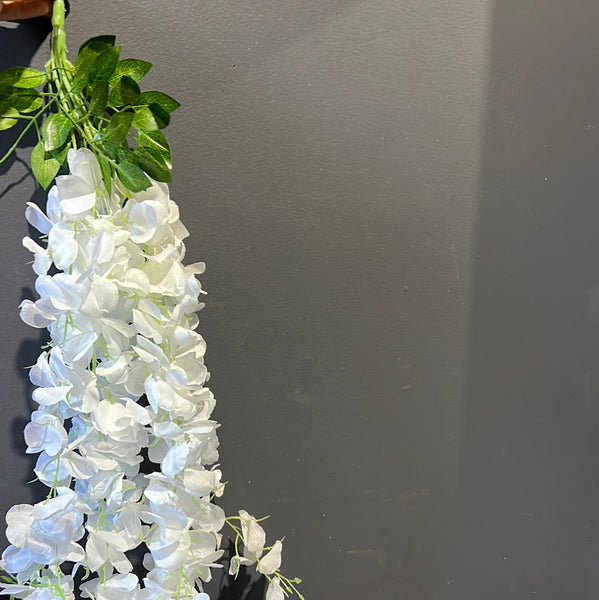 White Artificial wisteria  bunch