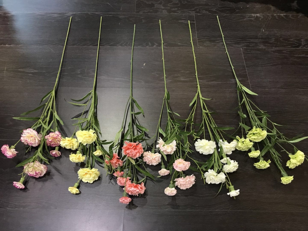 Carnation yellow Artificial flower - Richview Glass Wedding Supplies