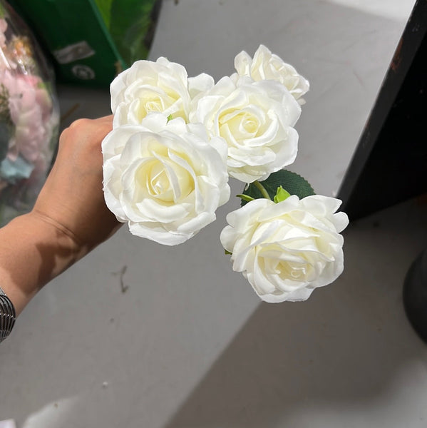 New White Princess Rose Spray