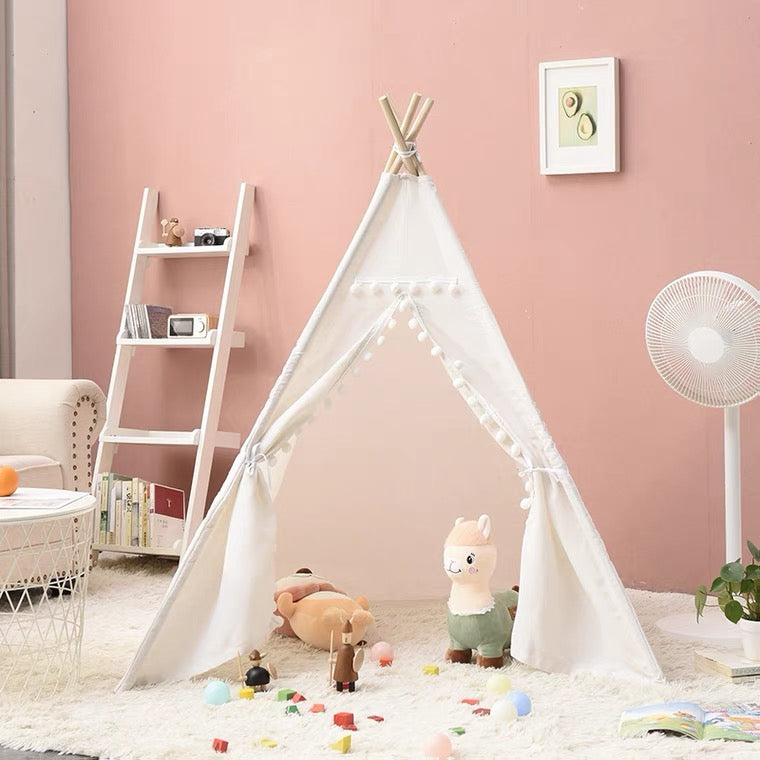 White 1.56m White teepee foldable accessory