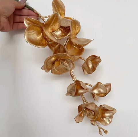 Gold Phalaenopsis Orchid Artificial Silk wedding flower