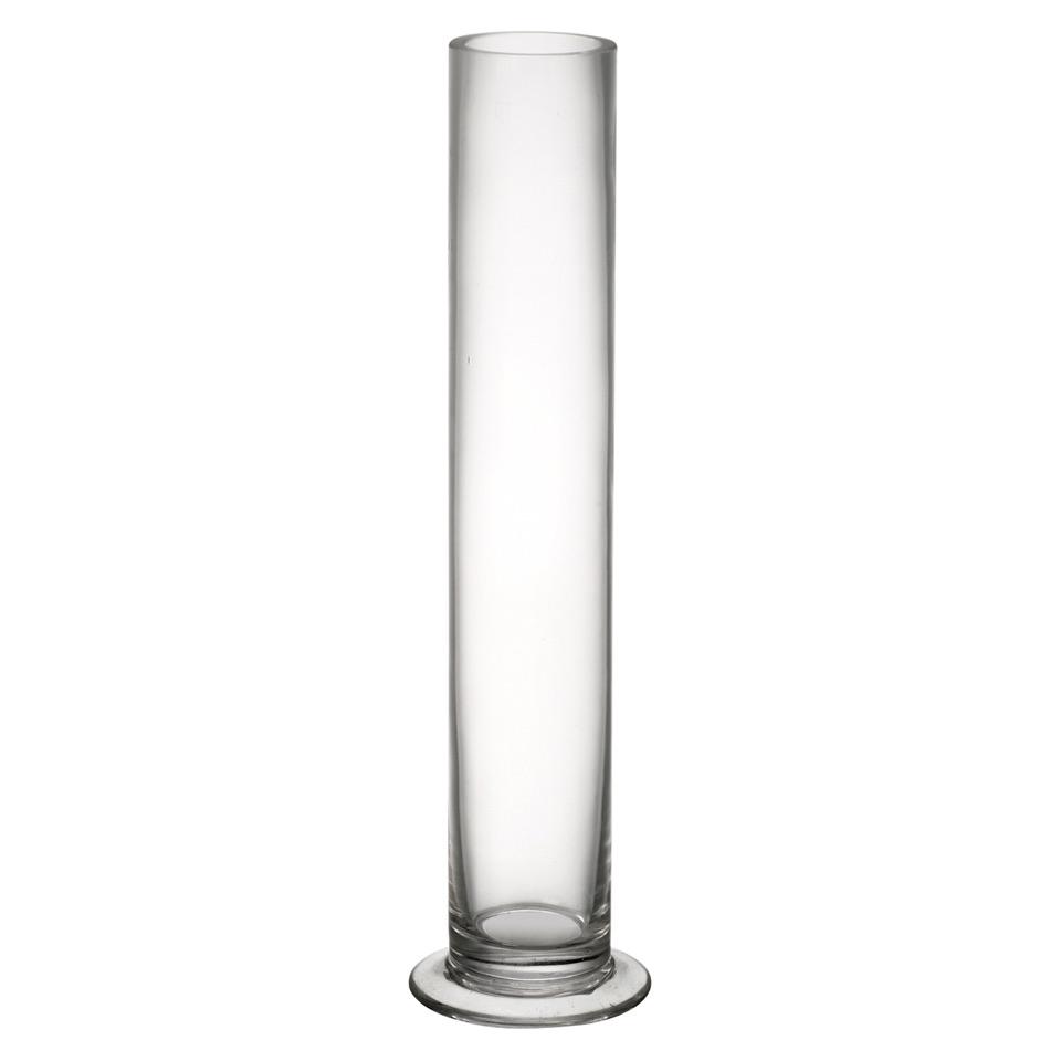 Footed Test Tube Glass Vase 12”x1.5”