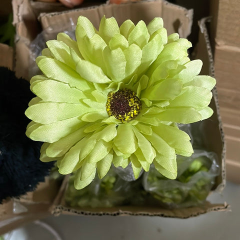 Green Gerbera Daisy FLOWER ARTIFICIAL FLOWER WEDDING DECOR